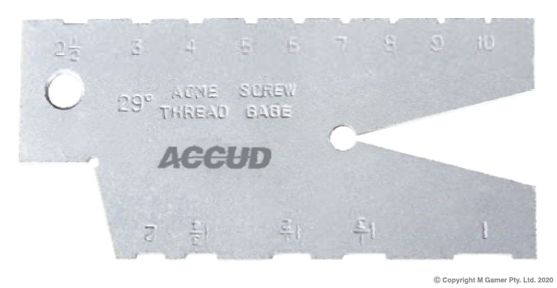 29? ACME Thread Gauge
